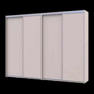 Шкаф купе Doros Сигма Слим Кашемир 2+2 ДСП 280х45х214.4 (42005602) 42005602 фото