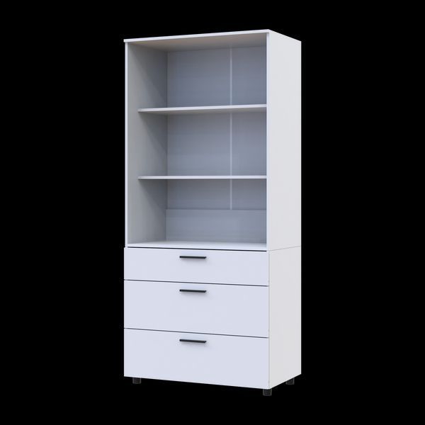 Шафа для одягу Doros Торн Білий 2 ДСП/3Ш (полиці) 90х51.6х200 (44900438) 44900438 фото
