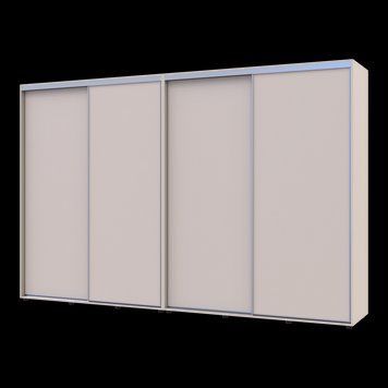 Шкаф купе Doros Сигма Слим Кашемир 2+2 ДСП 330х60х214.4 (42005613) 42005613 фото