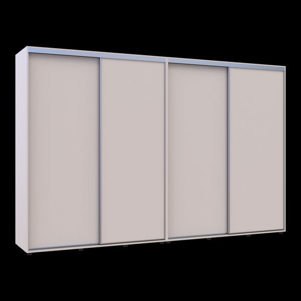 Шкаф купе Doros Сигма Слим Кашемир 2+2 ДСП 330х60х214.4 (42005613) 42005613 фото