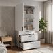 Шафа для одягу Doros Торн Сосна Натті/Білий 2 ДСП/3Ш (полиці) 90х51.6х200 (44900462) 44900462 фото 1