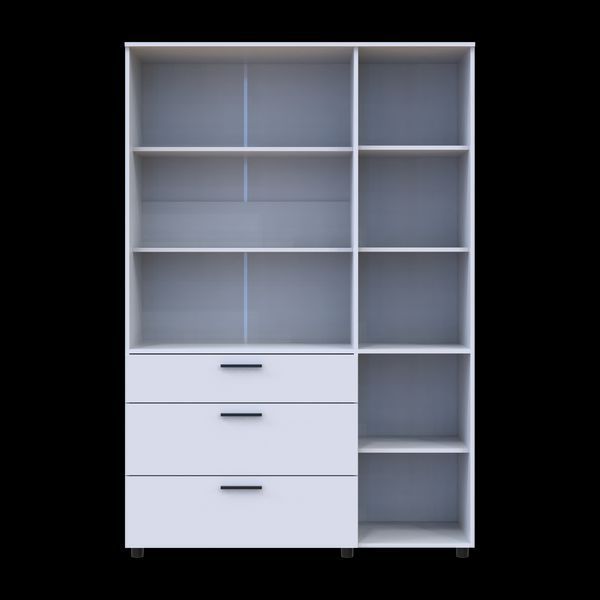 Шафа для одягу Doros Торн Білий 3 ДСП/3Ш (полиці) 135х51.6х200 (44900486) 44900486 фото