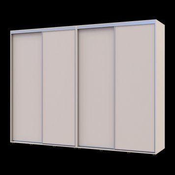Шкаф купе Doros Сигма Слим Кашемир 2+2 ДСП 280х60х214.4 (42005603) 42005603 фото