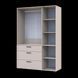 Шкаф для одежды Doros Торн Кашемир 3 ДСП/3Ш (штанга) 135х51.6х200 (44900497) 44900497 фото 4