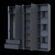 Шкаф для одежды с этажеркой Doros Лукас Графит 4 ДСП 240х50х240 (42005910) 42005910 фото 2