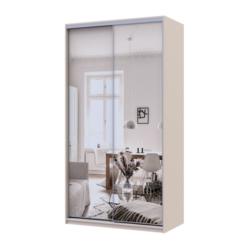 Шафа купе Doros Сіті Лайт Кашемір 2 Дзеркала 120х60х225 (80736341) 80736341 фото