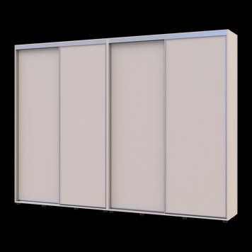 Шкаф купе Doros Сигма Слим Кашемир 2+2 ДСП 290х45х214.4 (42005604) 42005604 фото