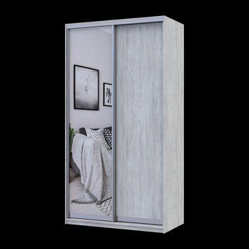 Шкаф купе Doros Сити Лайт Сосна Натти 1 ДСП / 1 зеркало 120х60х225 (80736498) 80736498 фото