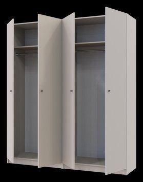 Шкаф для одежды Doros Промо Кашемир 2+2 ДСП 180х48х204 (80737672) 80737672 фото