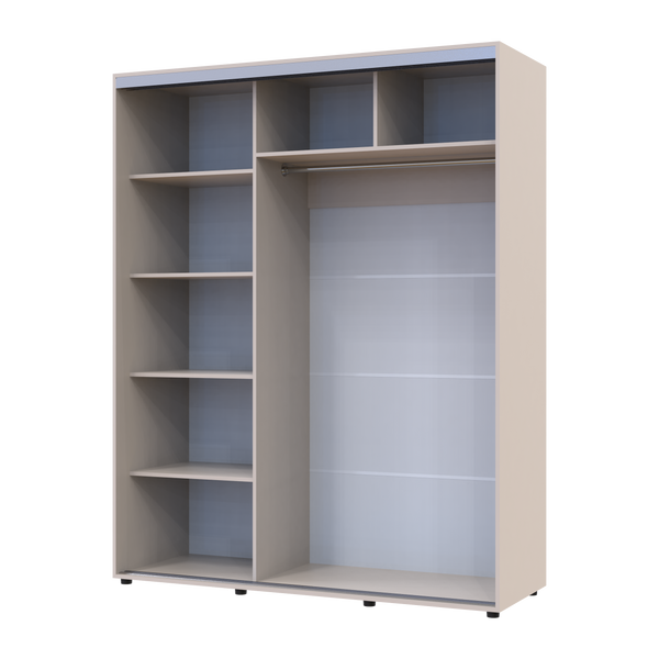 Шкаф купе Doros Сигма Слим Кашемир 2 ДСП 170х60х214.4 (42005460) 42005460 фото