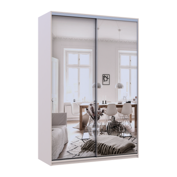 Шафа купе Doros Сіті Лайт Кашемір 2 Дзеркала 150х60х225 (80736359) 80736359 фото
