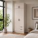 Шкаф для одежды Doros Ронди с антресолей Кашемир 2 ДСП 82х52х236 (80738469) 80738469 фото 1