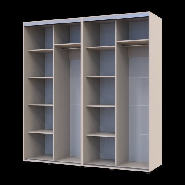 Шкаф купе Doros Сигма Слим Кашемир 2+2 ДСП 200х60х214.4 (42005587) 42005587 фото