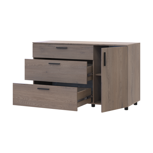 Комод Doros Торн Кремона Канноло 3Ш/1Д 135х51.6х80 (41510177) 41510177 фото