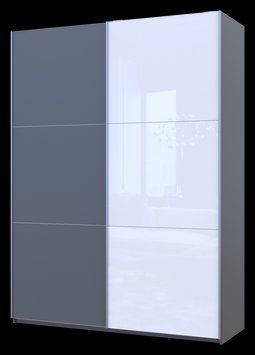 Шкаф купе Doros G-Caiser Графит Графит 1 ДСП / 1 стекло / 3 части 180х60х240 (42005090) 42005090 фото