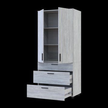 Шкаф для одежды Doros Торн Сосна Натти 2 ДСП/3Ш (полки) 90х51,6х200 (44900434) 44900434 фото