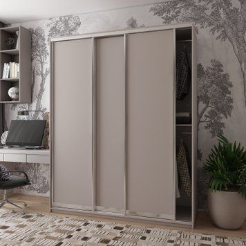 Шафа купе Doros Сіті Лайт Кашемір 3 ДСП 180х60х225 (80736365) 80736365 фото