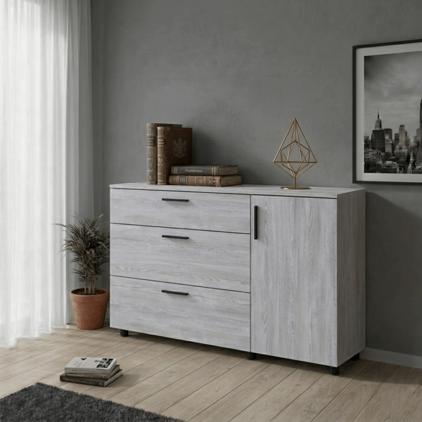 Комод Doros Торн Сосна Натти 3Ш/1Д 135х51.6х80 (41510179) 41510179 фото