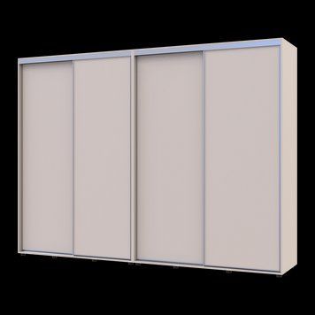Шкаф купе Doros Сигма Слим Кашемир 2+2 ДСП 290х60х214.4 (42005605) 42005605 фото