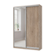Шкаф купе Doros Сити Лайт Дуб Cонома 1 ДСП / 1 Зеркало 150х45х225 (42002037) 42002037 фото 1