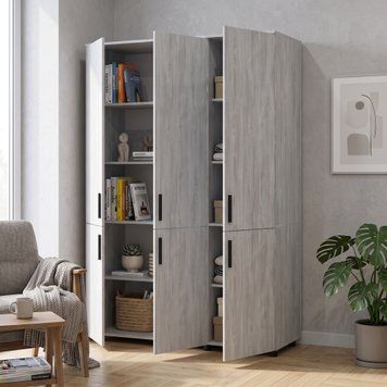 Шкаф для одежды Doros Торн Сосна Натти 3 ДСП (полки) 135х51,6х200 (44900480) 44900480 фото