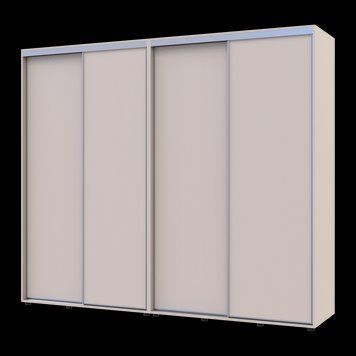 Шкаф купе Doros Сигма Слим Кашемир 2+2 ДСП 250х60х214.4 (42005597) 42005597 фото