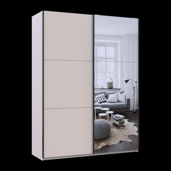Шкаф купе Doros G-Caiser Кашемир/Кашемир 1 ДСП/1 зеркало 3 части 180х60х240 (42005321) 42005321 фото