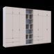 Шафа для одягу з етажеркою Doros Лукас Кашемір 3+4 ДСП 355х50х240 (42005937) 42005937 фото 6