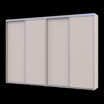Шкаф купе Doros Сигма Слим Кашемир 2+2 ДСП 300х45х214.4 (42005606) 42005606 фото