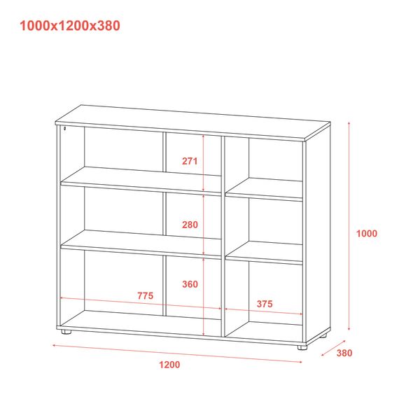 Комод Doros Рон 6 3 фасади Білий 120х38х100 (41515999) 1971634143 фото