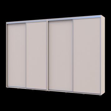 Шкаф купе Doros Сигма Слим Кашемир 2+2 ДСП 310х45х214.4 (42005608) 42005608 фото