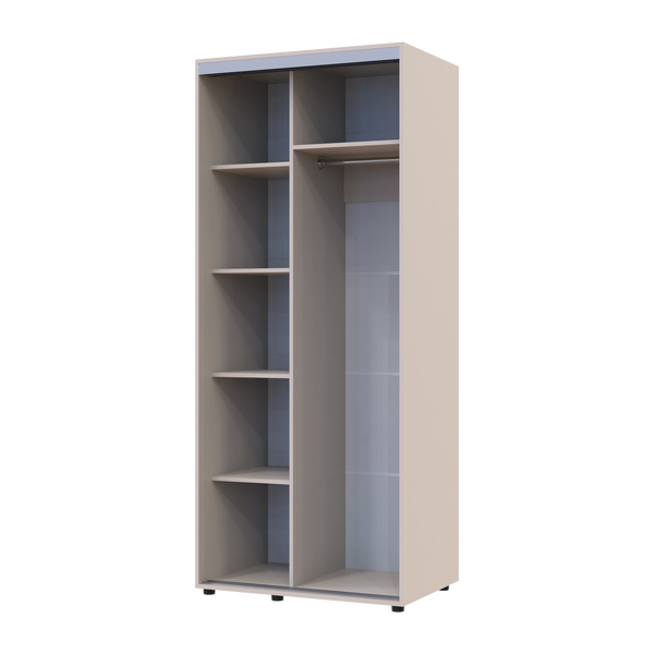 Шкаф купе Doros Сигма Слим Кашемир 2 ДСП 90х60х214.4 (42005452) 42005452 фото